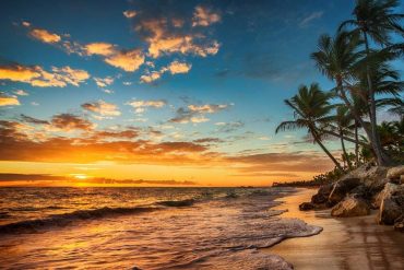 playa bávaro sunset